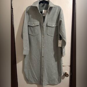 Forever 21 Light Gray Utility Jacket